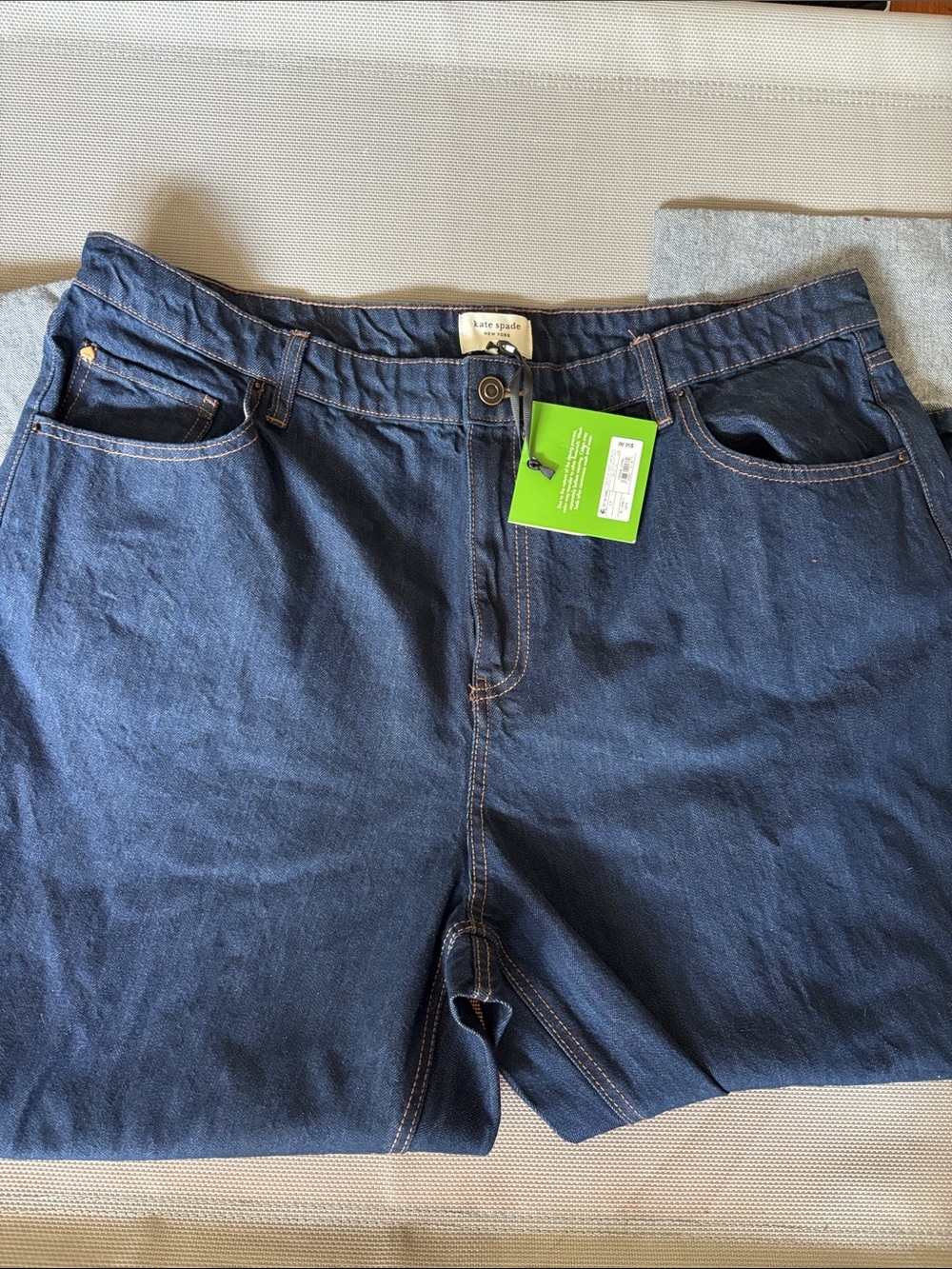 kate spade  for target women’s juniors size 17  Navy Relaxed cropped Jeans. NWT